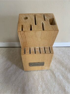 Cuisinart Light Wood Knife Block Organizer